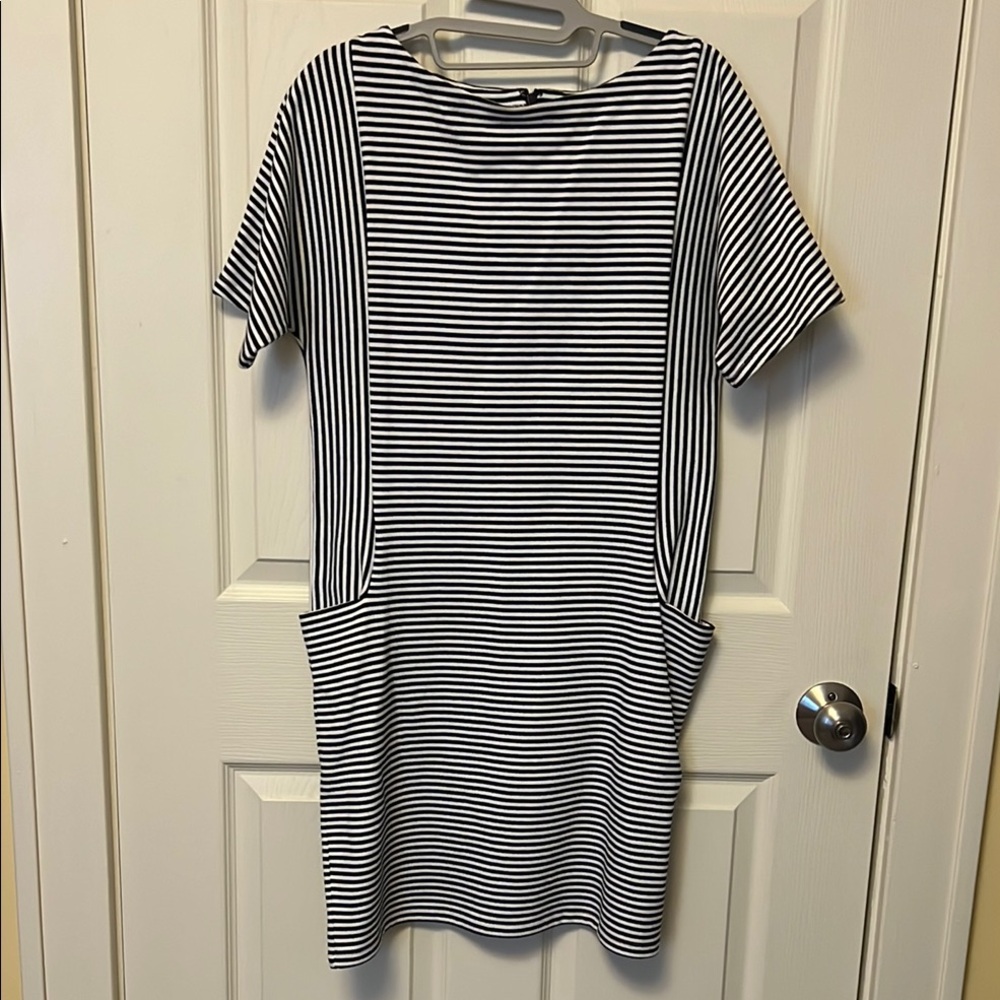 Kate Spade Saturday Striped Black and White Dress size small